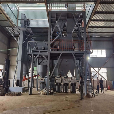 High Output Dry Mortar Equipment 5kW Small Dry Mortar Batching Plant