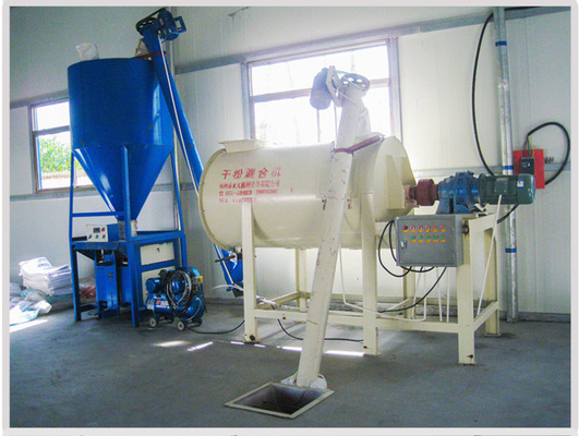 1 Ton -6 Ton Dry Mortar Mixer Sand Horizontal Ribbon Mixer Energy Saving
