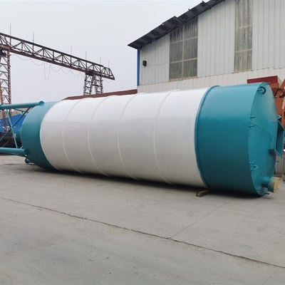 Automatic Bulk Cement Storage Tanks 50T-120T Horizontal Cement Silo