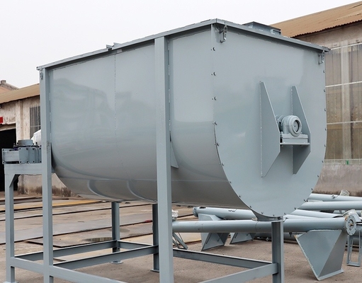 Continuous Horizontal Batch Mixer Spiral Belt Horizontal Powder Mixer Blender