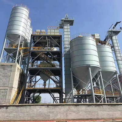 Dry Mix Mortar Plant To Mix Sand And Cement Inside Internal Wall